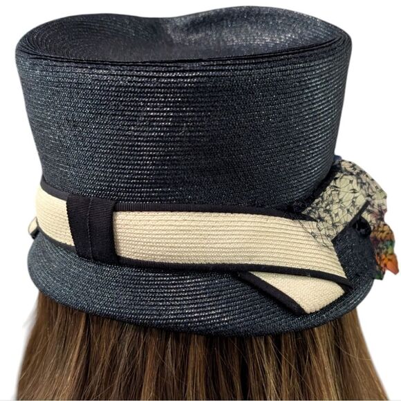 Women\'s‎ 1940s antique Gage blue hat size 22 main image 9